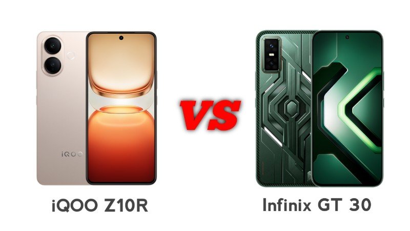 Perbandingan iQOO Z10R dengan Infinix GT 30