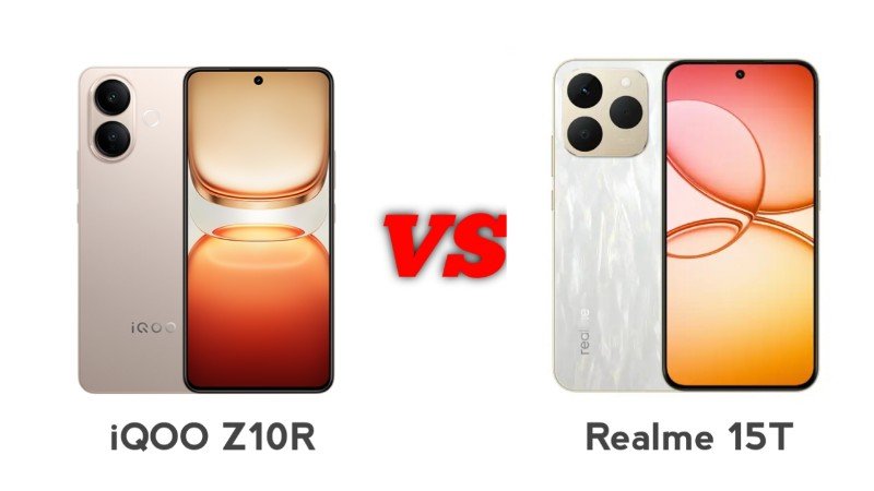 Perbandingan iQOO Z10R dengan Realme 15T di Indonesia