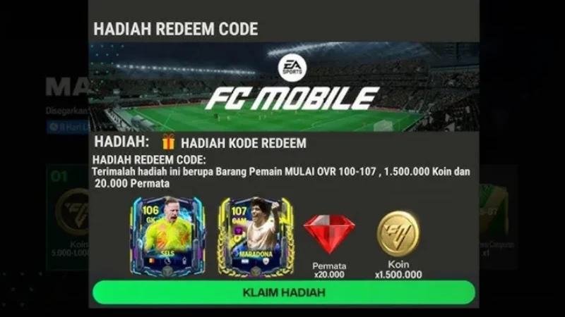 Kode Redeem FC mobile Terbaru
