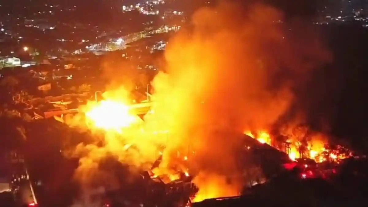 kebakaran spbe cimuning bekasi